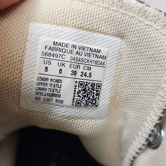 Converse Chuck Taylor All Star Move Platform Shoes Sneakers Womens 8 Black - Picture 12 of 16